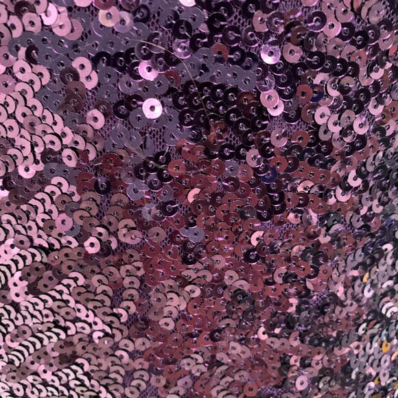 FOREVER 21 PURPLE SEQUIN STRAPLESS DRESS NWT - Picture 7 of 8